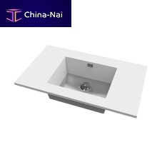 Single-bowl kitchen sink KW5040with drainboardcompositegraphite