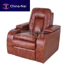 Contemporary relaxing armchair UV-852Aleatherfabricmetal