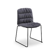 Contemporary chair Li S M TS2_Tindoorfabricmetal base