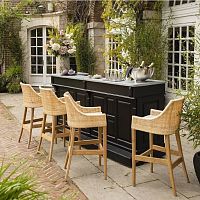 Contemporary bar chair SAO PAULOpatiorattanhigh-density polyethylene (HDPE)