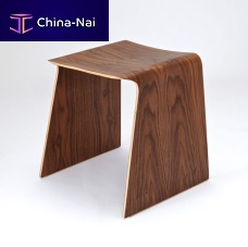 Contemporary stool FLIGHT oakwalnutbirch