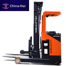 Electro-hydraulic reach truck RT150ride-onnarrow-aislefor warehouse