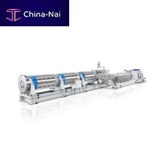 Plastic sheet extrusion line for pipesfor thermoplasticsfor foam sheets