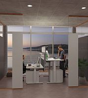 Fixed partition PREGLASSglasscommercialfor offices