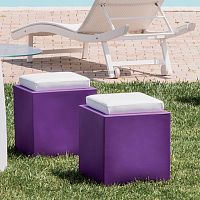 Contemporary pouf COMFY SQUAREleatherpolyethylenesquare