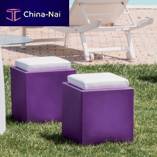 Contemporary pouf COMFY SQUAREleatherpolyethylenesquare