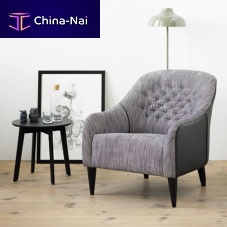 Traditional armchair CHILIfabricoakgray