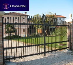 Swing gate 6wrought ironwith barshome