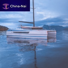 Catamaran SB450cruisingwith bowsprit