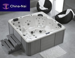 Above-ground hot tub MIKONOSsquare5-personindoor