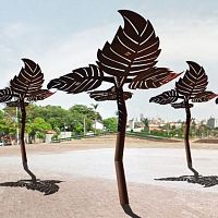 Public space shade structure PERG LEAF