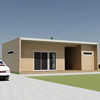 Prefab house ZM-60bungalow typecontemporarysingle-story