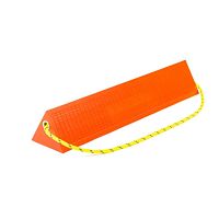 Aircraft wheel chock 89155 seriesrubberpolyurethaneyellow