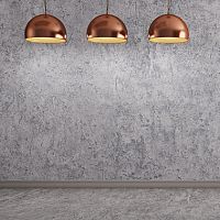 Pendant lamp aluminumcoppercontemporary