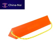 Aircraft wheel chock 89155 seriesrubberpolyurethaneyellow