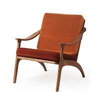 Traditional armchair LEAN BACKfabricsolid woodreclining