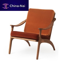 Traditional armchair LEAN BACKfabricsolid woodreclining