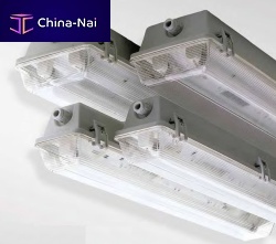 Ceiling-mounted lighting ATLANTISfluorescent tubefor shopfor storage hall