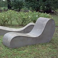 Contemporary sun lounger LAND.4fiber cement