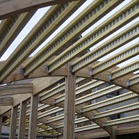 Precast beam NAIL WEB combigalvanised steelwooden