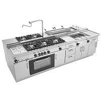 Contemporary kitchen 60 LINEstainless steelislandcompact