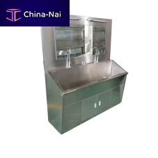 2-station surgical sink BSS100stainless steelfoot-operated