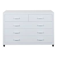 Laboratory cart polypropylenewith drawerwith swivel casters