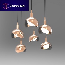 Pendant lamp CALIMEROcopperblown glasscontemporary