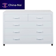 Laboratory cart polypropylenewith drawerwith swivel casters