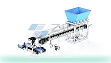 Belt conveyor concrete