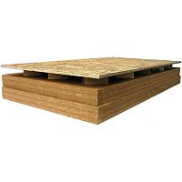 Thermal-acoustic insulation AIREK ECOWOODwood fiberrigid panelfor ventilated roofs