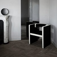 Contemporary chair NOVELindoorfabricleather