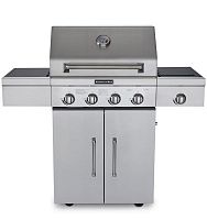 Gas barbecue 720-0733Acommercialon castersstainless steel