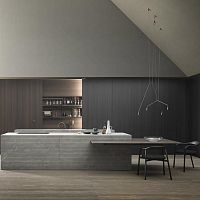 Contemporary kitchen BLADE LABwoodenstoneisland