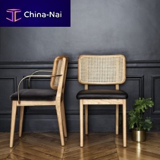 Contemporary chair CANEindoorfabricleather