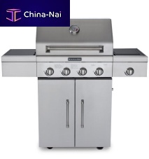 Gas barbecue 720-0733Acommercialon castersstainless steel