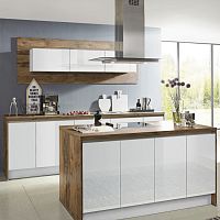 Contemporary kitchen FOCUS 470woodenislandhandleless