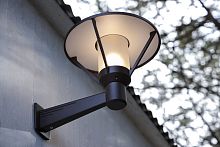 Contemporary wall light BERMUDEoutdoorfrosted glassaluminum