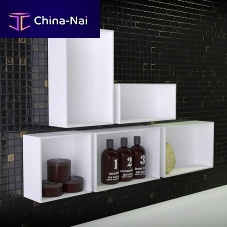 Contemporary bathroom cabinet VERTICALwoodenwall-mountedhigh