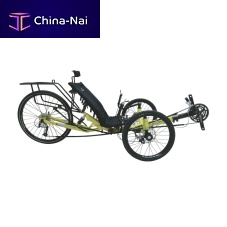 Crank-propelled recumbent trike Trike F-JC26xadultgreen