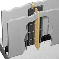 Acoustic insulation PENTAFLEX® STKwood fiberpanelwall