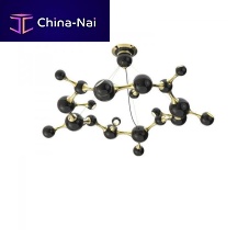 Pendant lamp ATOMIC ROUNDbrasssteelcontemporary