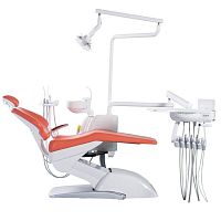 Dental unit with adjustable headrest Grace-D XH501with side delivery systemwith LED light