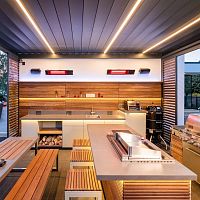 Outdoor kitchen C1contemporarywoodenisland