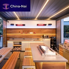 Outdoor kitchen C1contemporarywoodenisland