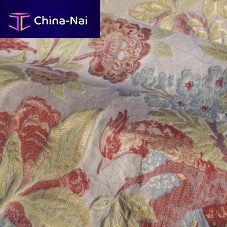 Upholstery fabric PARADISE 3317 for curtainanimal motiffloral pattern