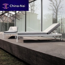 Contemporary sun lounger PLANE FOR SUNaluminumcommercialadjustable backrest