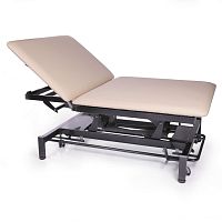 Electric Bobath table Montane Tauruson casterswith adjustable height backrest2-section