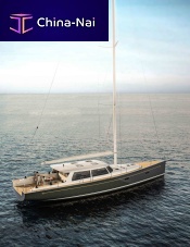 Cruising sailing yacht SOU�WESTER 532-cabinwith open transomtwin steering wheels