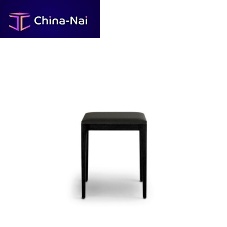 Contemporary stool Annaplywoodsolid wood basewith footrest